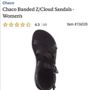 Chaco Banded Z Black Sandals - Like New